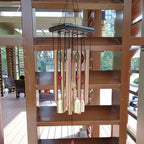 Large Copper Money Pendant Wind Chime Tubes Bells Copper Metal Pipe Chime Large Wind Chimes Bells Tubes Pendant Balcony Outdoor Yard Garden Home Decoration Stevvex