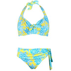 Large Size Swimsuit Women High Waist Bikini Swimwear Women High Waisted Bikini Set Two Piece Swimsuits Tummy Control Bathing Suits With Shorts Push Up Swim Wear Female Bandage Bikini Set Bathing Suit Women Stevvex