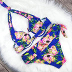 Large Size Swimsuit Women High Waist Bikini Swimwear Women High Waisted Bikini Set Two Piece Swimsuits Tummy Control Bathing Suits With Shorts Push Up Swim Wear Female Bandage Bikini Set Bathing Suit Women Stevvex