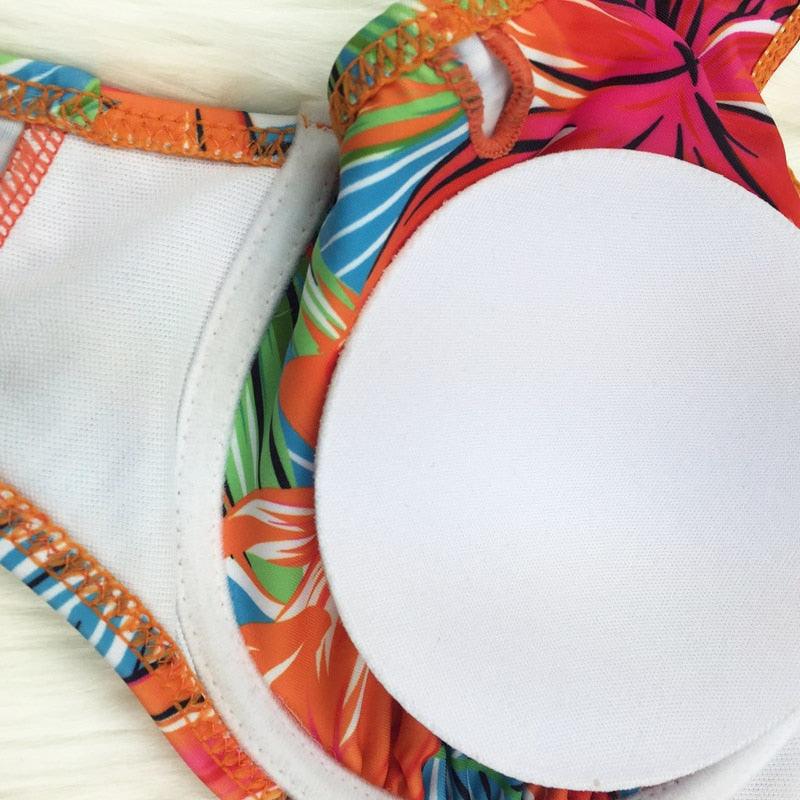 Large Size Swimsuit Women High Waist Bikini Swimwear Women High Waisted Bikini Set Two Piece Swimsuits Tummy Control Bathing Suits With Shorts Push Up Swim Wear Female Bandage Bikini Set Bathing Suit Women Stevvex