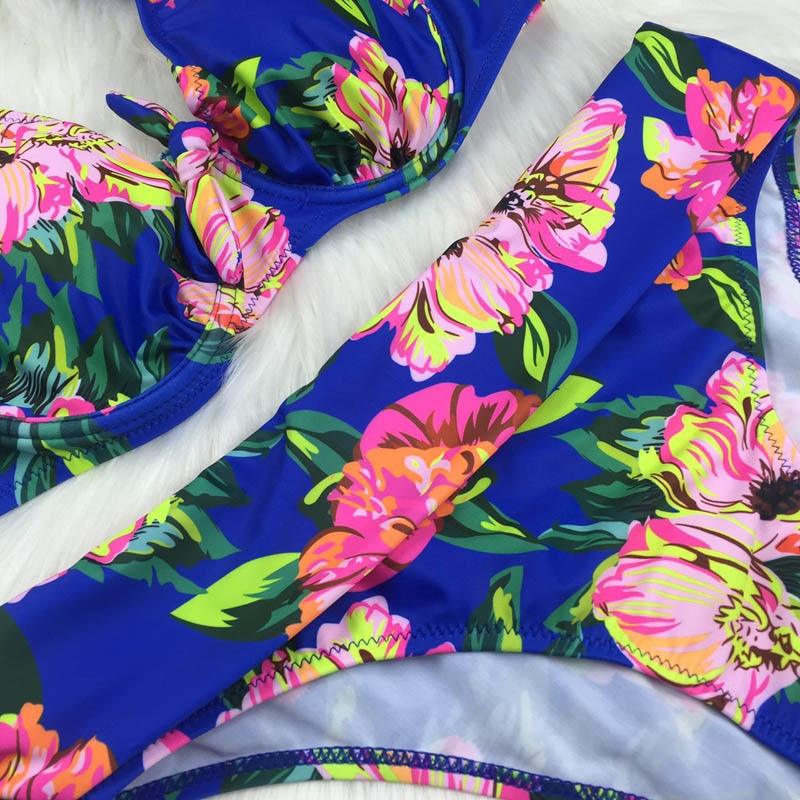 Large Size Swimsuit Women High Waist Bikini Swimwear Women High Waisted Bikini Set Two Piece Swimsuits Tummy Control Bathing Suits With Shorts Push Up Swim Wear Female Bandage Bikini Set Bathing Suit Women Stevvex
