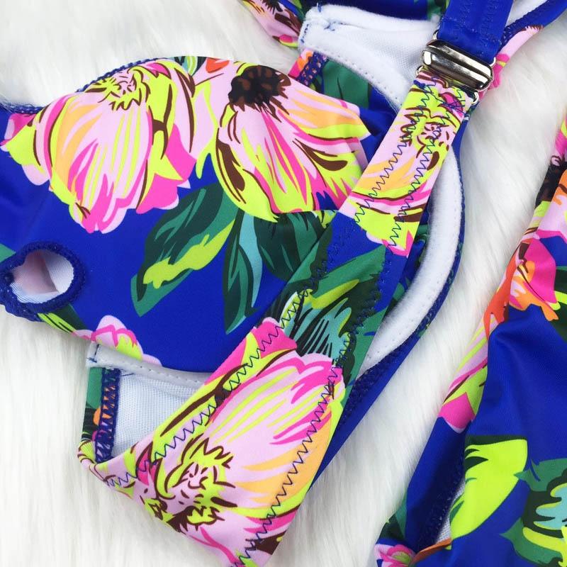 Large Size Swimsuit Women High Waist Bikini Swimwear Women High Waisted Bikini Set Two Piece Swimsuits Tummy Control Bathing Suits With Shorts Push Up Swim Wear Female Bandage Bikini Set Bathing Suit Women Stevvex