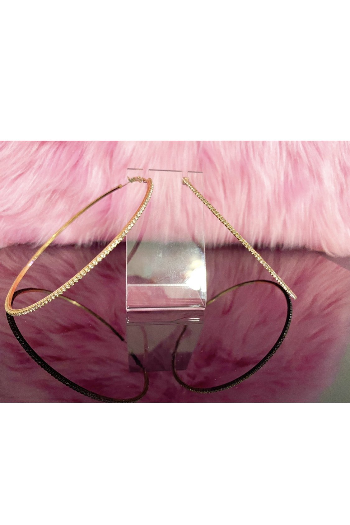 Large Textured Hoop Earrings Around The Way Girl Style