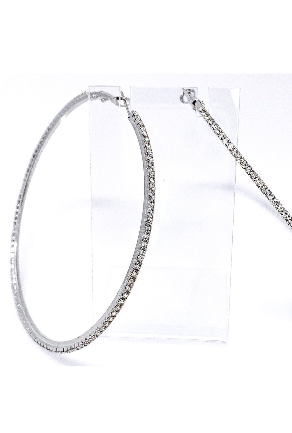 Large Textured Hoop Earrings Around The Way Girl Style