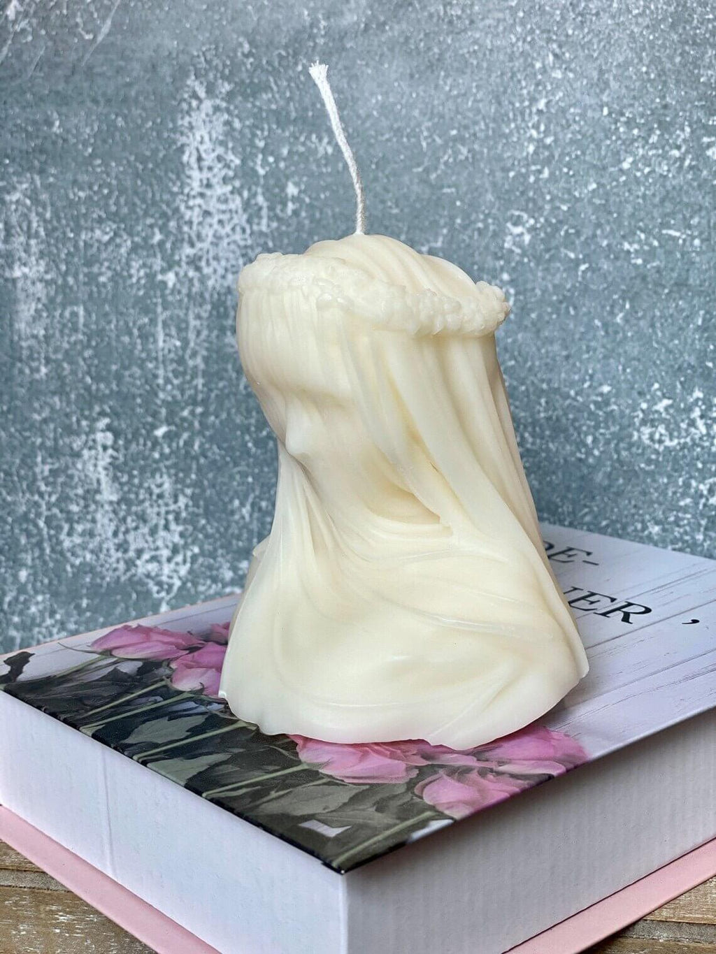 Large Veiled Lady Candle - Elegant Home Decor Piece and Unique Gift Idea Lootquake LLC