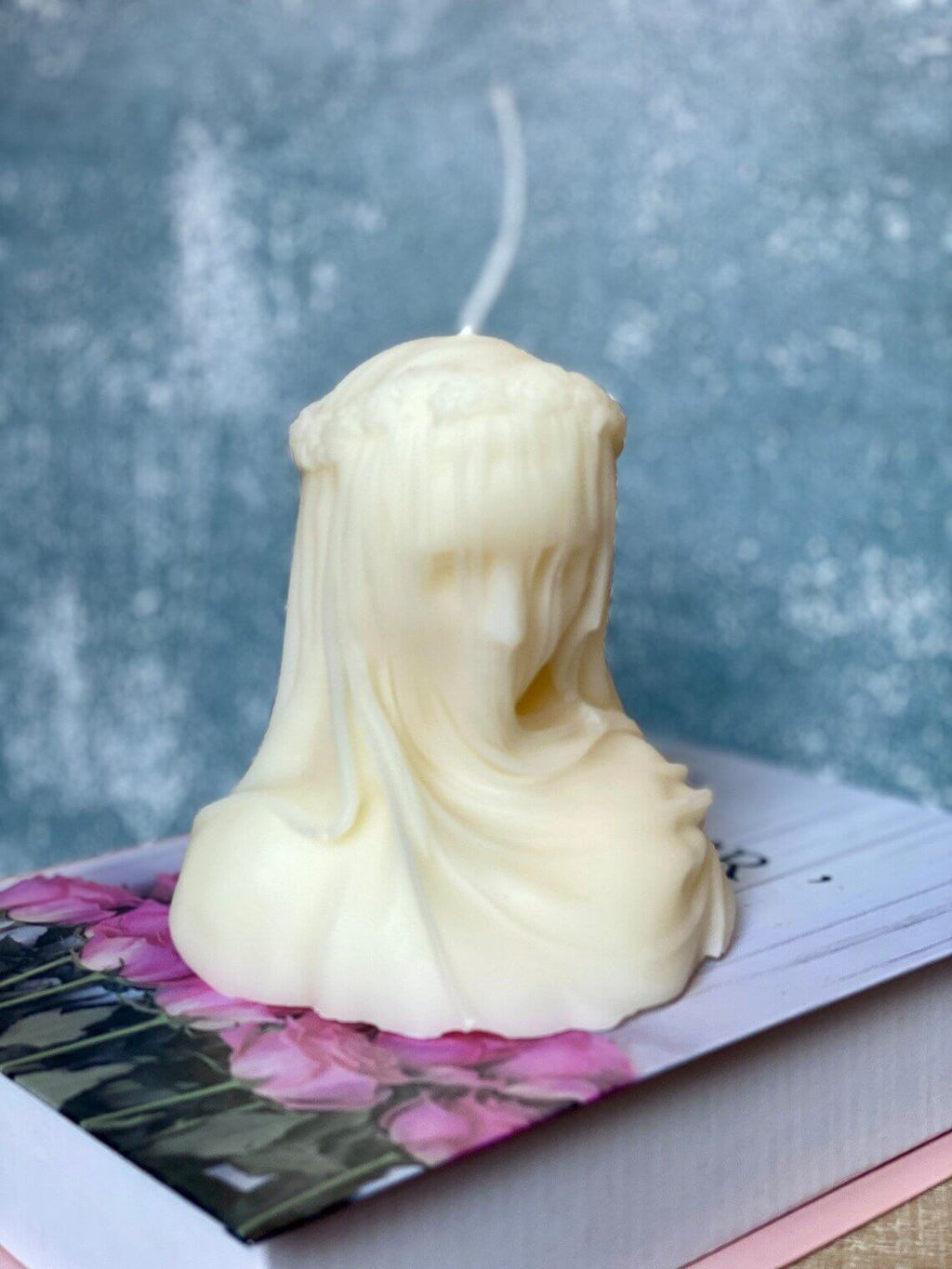 Large Veiled Lady Candle - Elegant Home Decor Piece and Unique Gift Idea Lootquake LLC