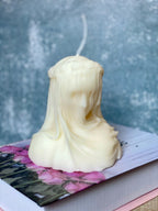 Large Veiled Lady Candle - Elegant Home Decor Piece and Unique Gift Idea Lootquake LLC