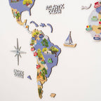 Animal World Map Indigo - SJB-DIAMOND ELITES