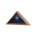 Glass Laser Engraved Flag Display Case - Fit 3' x 5' Flag. The Military Gift Store