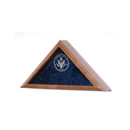Glass Laser Engraved Flag Display Case - Fit 3' x 5' Flag. The Military Gift Store