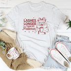 Lashes Longer Than My Patience Tee Peachy Sunday
