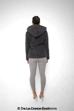 Lauren Zip Up Hooded Borg Teddy Jacket