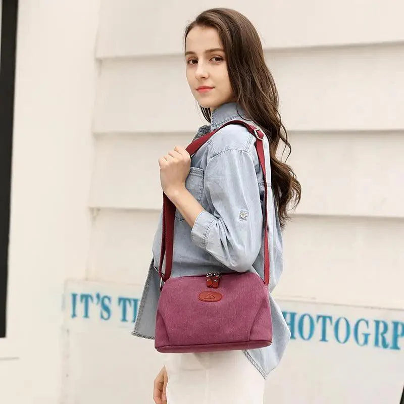 Lavish Style Canvas Crossbody Bag For Women And Girld Travel Bag Lightweighted Casual Shoulder Bag For Females Stevvex