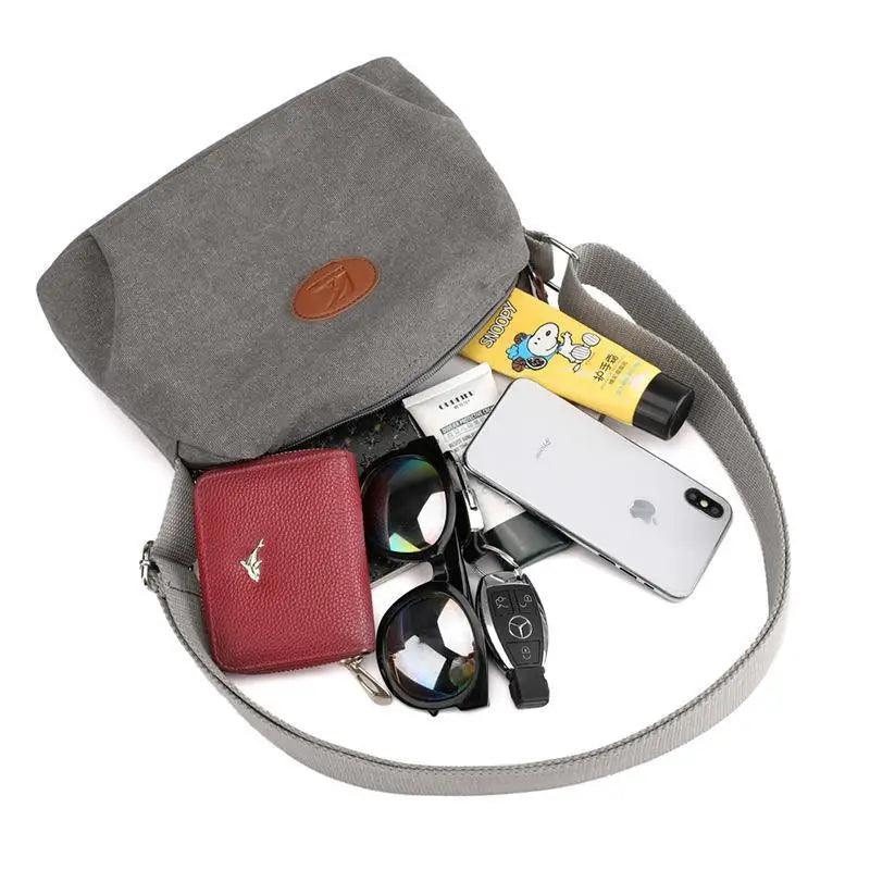 Lavish Style Canvas Crossbody Bag For Women And Girld Travel Bag Lightweighted Casual Shoulder Bag For Females Stevvex