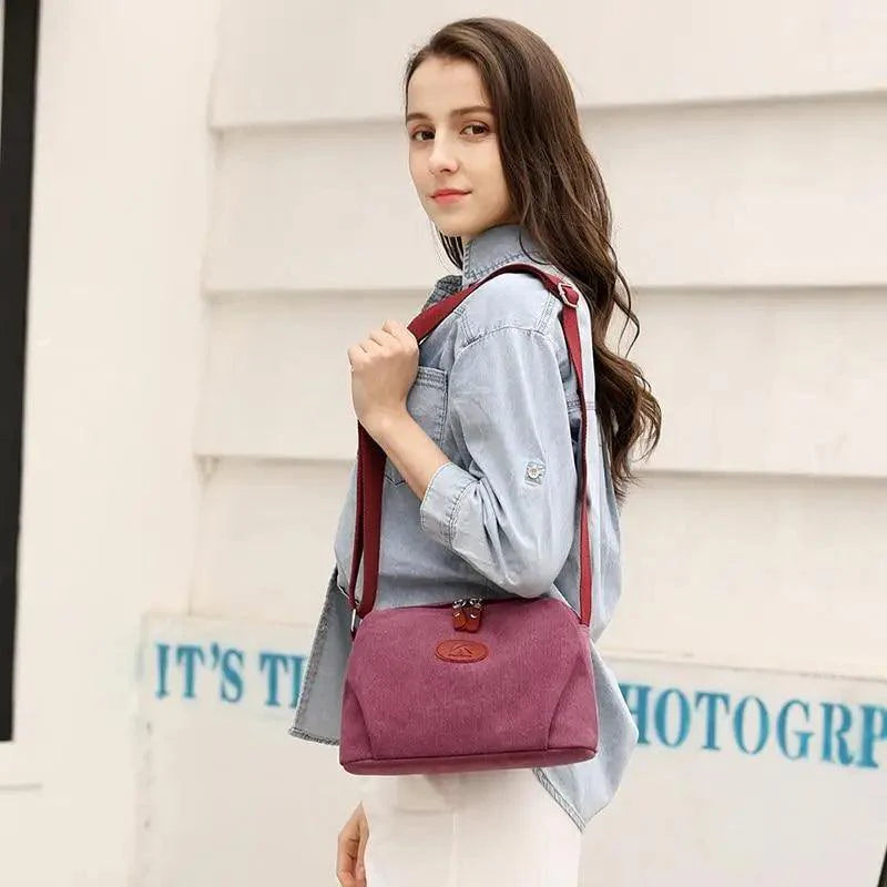 Lavish Style Canvas Crossbody Bag For Women And Girld Travel Bag Lightweighted Casual Shoulder Bag For Females Stevvex