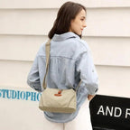 Lavish Style Canvas Crossbody Bag For Women And Girld Travel Bag Lightweighted Casual Shoulder Bag For Females Stevvex