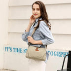 Lavish Style Canvas Crossbody Bag For Women And Girld Travel Bag Lightweighted Casual Shoulder Bag For Females Stevvex