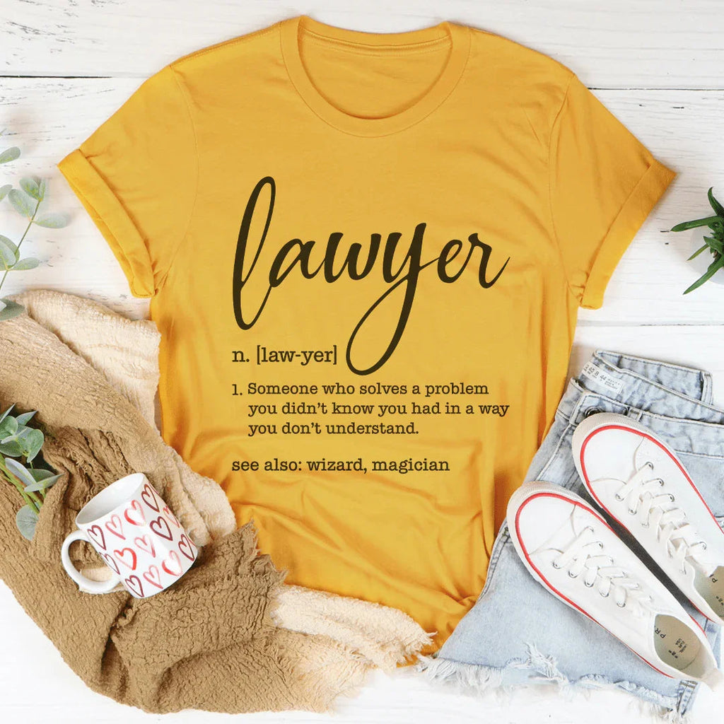 Lawyer Definition Tee Peachy Sunday