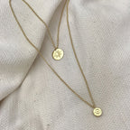Layered North Star Bullet Necklace Recycled Bombshell Pendant Gold Plated BandsCo Straps