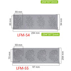 Leaf Cake Mold Coral Leaves Decorative Lace Mat Sugar Craft Silicone Pad Fondant Moulds Decorating Tools Baking Accessories Leaf Mold Fondant Leaf 3D Cake Decorations Styling Chocolate Sugar Cookie Cutter Set Silicone Mold