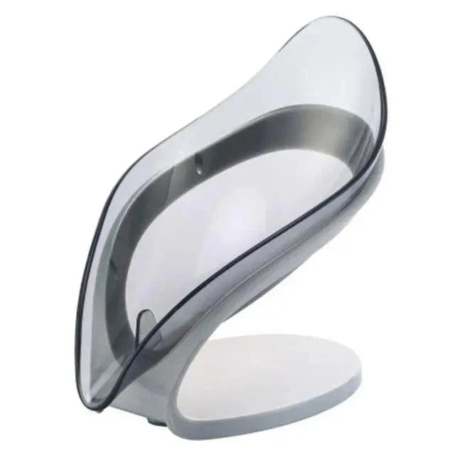 Leaf Shape Soap Box Creative Drain Soap Holder Bathroom Soap Holder Free Perforated Soap Dish For Bathroom Suction Cup Soap Dish Soap Dish with Draining Tray Soap Holder Saver for Shower Bathroom Keep Soap Bars Dry Clean Stevvex