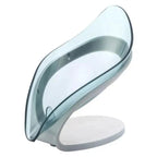Leaf Shape Soap Box Creative Drain Soap Holder Bathroom Soap Holder Free Perforated Soap Dish For Bathroom Suction Cup Soap Dish Soap Dish with Draining Tray Soap Holder Saver for Shower Bathroom Keep Soap Bars Dry Clean Stevvex