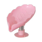 Leaf Shape Soap Box Drain Soap Holder Box Kichen Bathroom Accessories Toilet Laundry Soap Box Bathroom Supplies Tray Gadgets Soap Holder Leaf-Shape Self Draining Soap Dish Holder Not Punched Easy Clean Bar Soap Holder With Suction Cup Soap Dish Stevvex