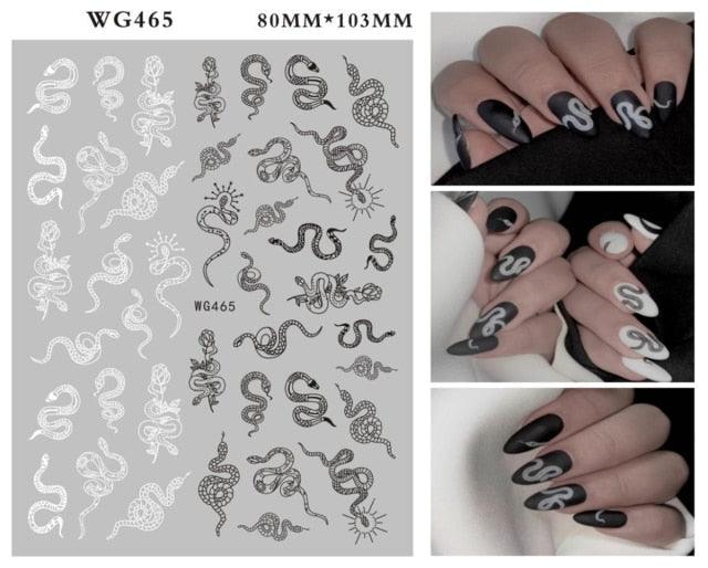 Leaf With Lines Nails Sticker Designer Fruit Nail Art 3D Decals Acrylic Designs Self Adhesive Manicure Slider Stickers Glitter Decals Love Nail Sequins Laser Heart Nail Supplies Sparkle Nail Accessories Star Accessories Heart Nail Art Stevvex