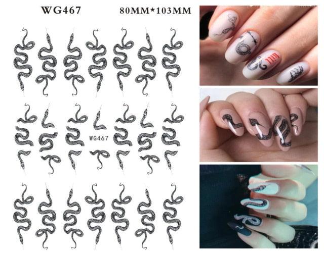 Leaf With Lines Nails Sticker Designer Fruit Nail Art 3D Decals Acrylic Designs Self Adhesive Manicure Slider Stickers Glitter Decals Love Nail Sequins Laser Heart Nail Supplies Sparkle Nail Accessories Star Accessories Heart Nail Art Stevvex