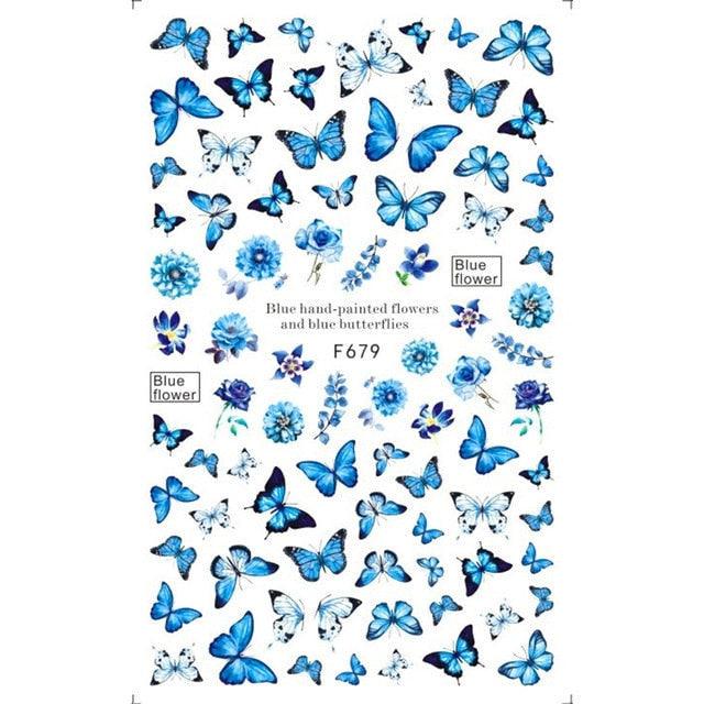 Leaf With Lines Nails Sticker Designer Fruit Nail Art 3D Decals Acrylic Designs Self Adhesive Manicure Slider Stickers Glitter Decals Love Nail Sequins Laser Heart Nail Supplies Sparkle Nail Accessories Star Accessories Heart Nail Art Stevvex