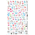 Leaf With Lines Nails Sticker Designer Fruit Nail Art 3D Decals Acrylic Designs Self Adhesive Manicure Slider Stickers Glitter Decals Love Nail Sequins Laser Heart Nail Supplies Sparkle Nail Accessories Star Accessories Heart Nail Art Stevvex