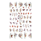 Leaf With Lines Nails Sticker Designer Fruit Nail Art 3D Decals Acrylic Designs Self Adhesive Manicure Slider Stickers Glitter Decals Love Nail Sequins Laser Heart Nail Supplies Sparkle Nail Accessories Star Accessories Heart Nail Art Stevvex