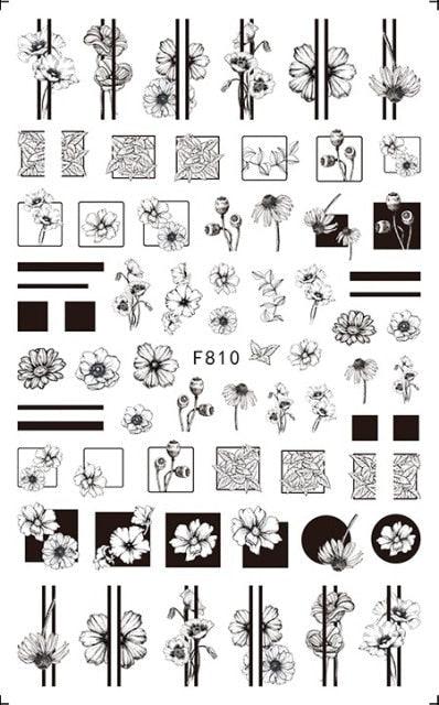 Leaf With Lines Nails Sticker Designer Fruit Nail Art 3D Decals Acrylic Designs Self Adhesive Manicure Slider Stickers Glitter Decals Love Nail Sequins Laser Heart Nail Supplies Sparkle Nail Accessories Star Accessories Heart Nail Art Stevvex