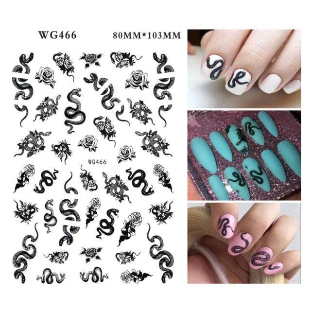 Leaf With Lines Nails Sticker Designer Fruit Nail Art 3D Decals Acrylic Designs Self Adhesive Manicure Slider Stickers Glitter Decals Love Nail Sequins Laser Heart Nail Supplies Sparkle Nail Accessories Star Accessories Heart Nail Art Stevvex