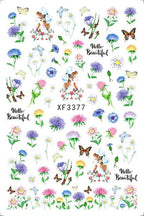 Leaf With Lines Nails Sticker Designer Fruit Nail Art 3D Decals Acrylic Designs Self Adhesive Manicure Slider Stickers Glitter Decals Love Nail Sequins Laser Heart Nail Supplies Sparkle Nail Accessories Star Accessories Heart Nail Art Stevvex