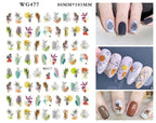 Leaf With Lines Nails Sticker Designer Fruit Nail Art 3D Decals Acrylic Designs Self Adhesive Manicure Slider Stickers Glitter Decals Love Nail Sequins Laser Heart Nail Supplies Sparkle Nail Accessories Star Accessories Heart Nail Art Stevvex