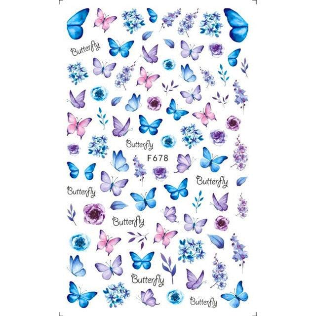 Leaf With Lines Nails Sticker Designer Fruit Nail Art 3D Decals Acrylic Designs Self Adhesive Manicure Slider Stickers Glitter Decals Love Nail Sequins Laser Heart Nail Supplies Sparkle Nail Accessories Star Accessories Heart Nail Art Stevvex