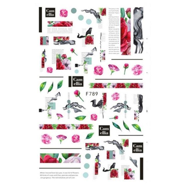 Leaf With Lines Nails Sticker Designer Fruit Nail Art 3D Decals Acrylic Designs Self Adhesive Manicure Slider Stickers Glitter Decals Love Nail Sequins Laser Heart Nail Supplies Sparkle Nail Accessories Star Accessories Heart Nail Art Stevvex