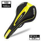 Leather Bike Saddle Road Bike Front Seat Cycling Saddles For Mens Breathable Hollow Cushion Bicycle Saddle Comfort Bike Saddle Ergonomic Waterproof Bicycle Seat For Road Bike Mountain Bike Seats Stevvex