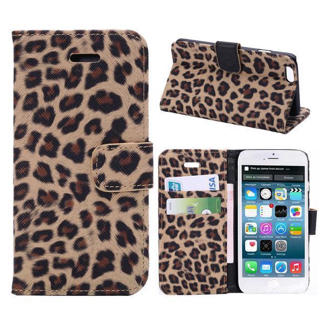 Leather Case For iPhone 11 12 13 14 Pro Max Mini XR XS Max X 8 7 Plus Leopard Flip Case Cover For iPhone Wallet Case Compatible with iPhone with Adjustable Stand and 2 Card Holders  Shock Protection Lightweight Phone Case Stevvex