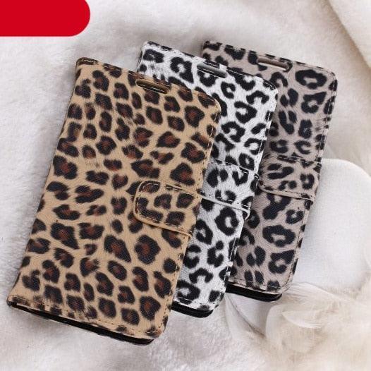Leather Case For iPhone 11 12 13 14 Pro Max Mini XR XS Max X 8 7 Plus Leopard Flip Case Cover For iPhone Wallet Case Compatible with iPhone with Adjustable Stand and 2 Card Holders  Shock Protection Lightweight Phone Case Stevvex