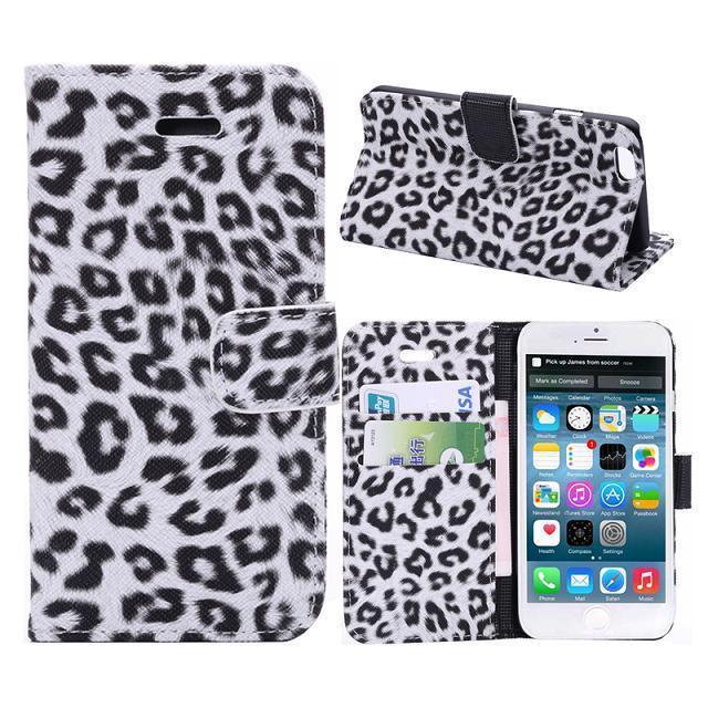 Leather Case For iPhone 11 12 13 14 Pro Max Mini XR XS Max X 8 7 Plus Leopard Flip Case Cover For iPhone Wallet Case Compatible with iPhone with Adjustable Stand and 2 Card Holders  Shock Protection Lightweight Phone Case Stevvex