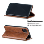 Leather Case For iPhone 11 12 13 14 Pro Max Mini XR XS Max X Flip Case Cover For iPhone SE Brown Leather Flip Case with Invisible Magnet and Card Slot Protective Case Stevvex