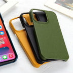 Leather Case For iPhone 14 13 12 Pro Max 13 Mini 14 Back Cover Simple Classic Quality Shockproof High Protection Leather Soft Grip Phone Back Cover For iPhone Stevvex