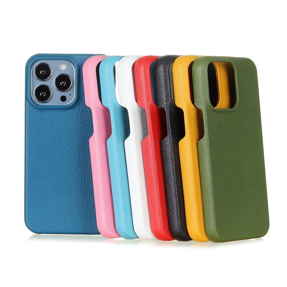 Leather Case For iPhone 14 13 12 Pro Max 13 Mini 14 Back Cover Simple Classic Quality Shockproof High Protection Leather Soft Grip Phone Back Cover For iPhone Stevvex