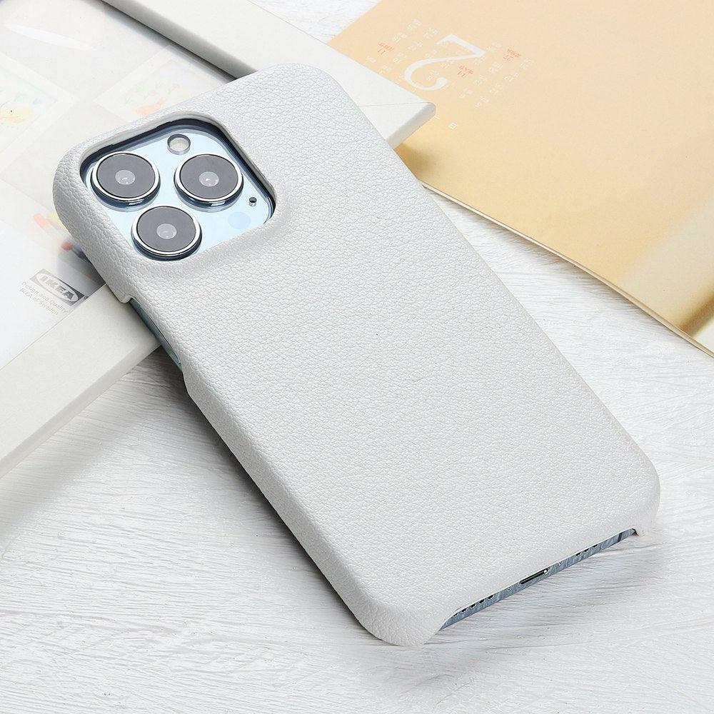 Leather Case For iPhone 14 13 12 Pro Max 13 Mini 14 Back Cover Simple Classic Quality Shockproof High Protection Leather Soft Grip Phone Back Cover For iPhone Stevvex