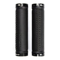 Leather City Mountain Bike Handlebar Cover Handle Grips Bar End Non-slip Aluminum Lock Ergonomic Design Non-Slip Microfiber Leather Bicycle Grip With Aluminum Alloy Dual Lock-On Bicycle Handle Bar Covers For Mountain Road Bike Stevvex