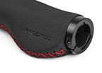 Leather City Mountain Bike Handlebar Cover Handle Grips Bar End Non-slip Aluminum Lock Ergonomic Design Non-Slip Microfiber Leather Bicycle Grip With Aluminum Alloy Dual Lock-On Bicycle Handle Bar Covers For Mountain Road Bike Stevvex