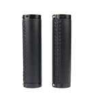 Leather Mountain Bike Scooter Bicycle Handlebar Cover Handle Grips Non-Slip Lock-on Bike Handlebar Grips Locking Non-Slip-PU Bicycle Handle Grip Bike Grips Widen Holding Surface For Cycling Mountain And Bicycles Stevvex
