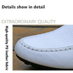 Leather Non Slip Mens Driving Shoes Spring And Autumn Breathable Men's Business Classic Sports Flat Low Sneaker Lace-up Fashion Walking Sneakers Stevvex